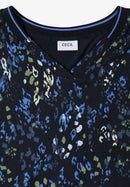 Mixed Material Blouse - Urban Dark Blue