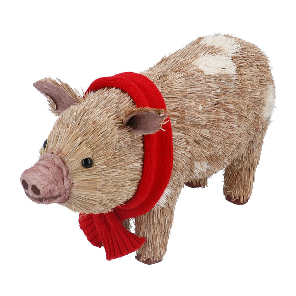 Bristle Pig with Red Scarf