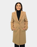 Flap Pocket Coat - Camel