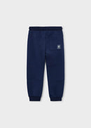 Cuffed Zip Joggers - Navy
