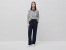 Side Stripe Trousers - Navy