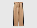 Side Stripe Trousers - Tan