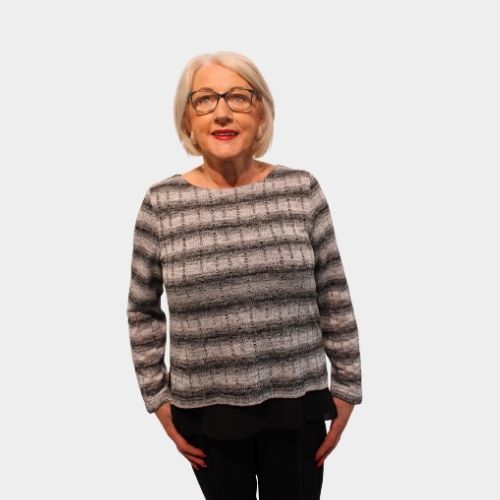 Round Neck Jumper - Grey