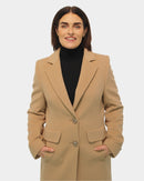 Flap Pocket Coat - Camel