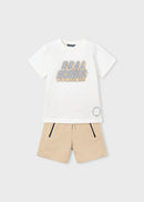 Goal Scorer Knitwear Set - Cream & Natural