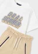 Goal Scorer Knitwear Set - Cream & Natural