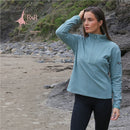 Tessa 1/2 Zip Jumper - Sage Green