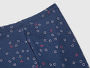 Girls Patterned Leggings - Navy