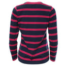 Demelza Long Sleeve Tee - Navy/cerise