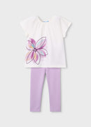 Floral Leggings Set - Mauve