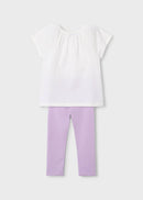 Floral Leggings Set - Mauve