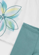 Floral Leggings Set - Mint