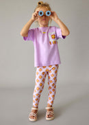 T-Shirt & Leggings Set - Lilac