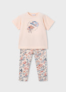 T-Shirt & Leggings Set - Salmon