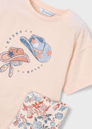 T-Shirt & Leggings Set - Salmon