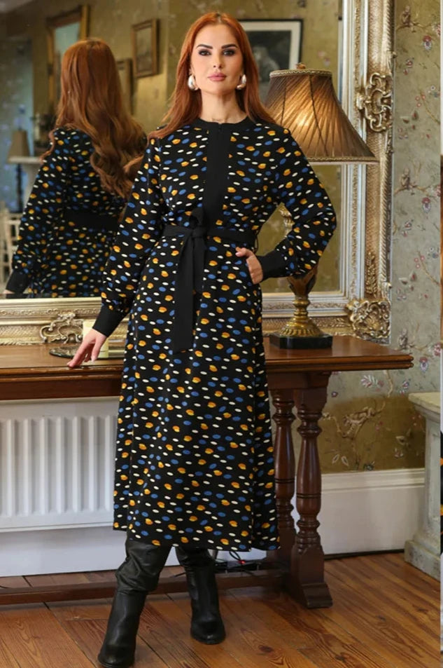 Erin Midi Dress - Black