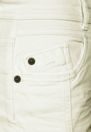 High Waist Cargo Trouser - Cream White Washed
