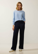 HW Crinkle Straight Leg - Deep Blue