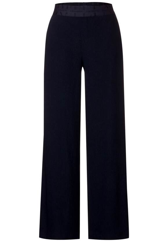 HW Crinkle Straight Leg - Deep Blue