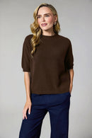 Short Sleeve Jumper - Choc