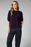 Short Sleeve Jumper - Mulberry