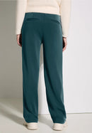 TOS Style Neele Modal Trousers - Petrol Green