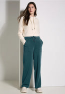TOS Style Neele Modal Trousers - Petrol Green