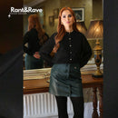 Helia Leather Skirt - Green