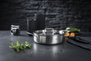 Culinary FivePly Uncoated Shallow Casserole with Lid - 28CM
