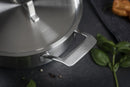 Culinary FivePly Uncoated Shallow Casserole with Lid - 24CM