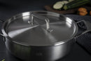 Culinary FivePly Uncoated Shallow Casserole with Lid - 28CM