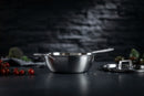 Culinary FivePly Uncoated Chef's Pan with Lid - 28CM