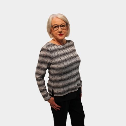 Round Neck Jumper - Grey