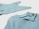 Top Trouser & Bib Set - Light Blue