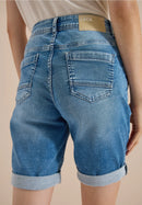 Style Tracey Shorts Jogger - Mid Blue Wash