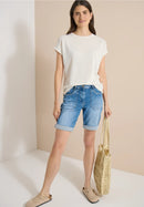 Style Tracey Shorts Jogger - Mid Blue Wash