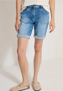 Style Tracey Shorts Jogger - Mid Blue Wash