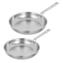 Culinary FivePly Set of 2 Uncoated Frying Pans - 24CM, 28CM