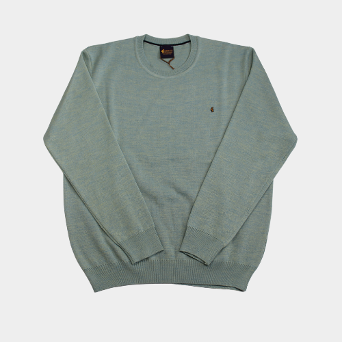 Plain Crew Neck Jumper - Meadow