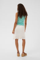 Ribba Stripe Top - Ceramic White Stripe