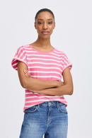 Bypamila Oneck T-Shirt - Phlox Pink Stripe