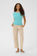 Ribba Stripe T-Shirt - Ceramic White Stripe