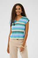 Delfina Stripe Blouse - Zig Zag Missoni