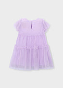 Tulle Plumeti Dress - Mauve