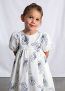 Rustic Puff Sleeve Dress - Natural