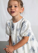 Rustic Puff Sleeve Dress - Natural