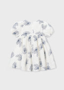 Rustic Puff Sleeve Dress - Natural