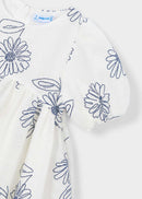 Rustic Puff Sleeve Dress - Natural