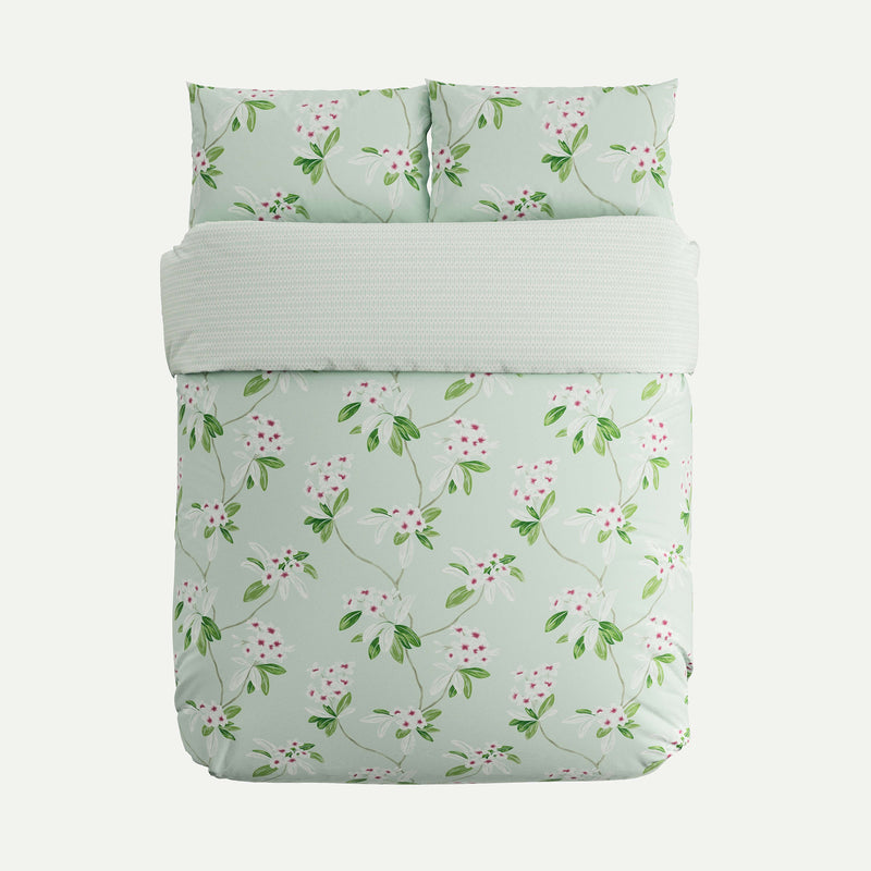 Oleander Duvet Cover Set - Aqua