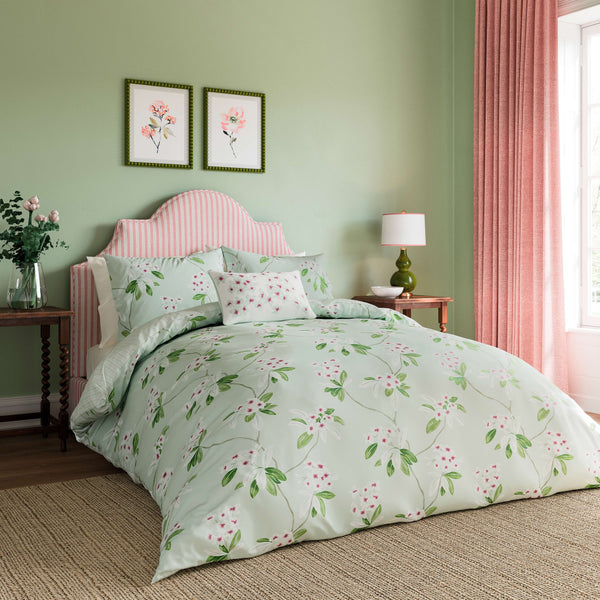 Oleander Duvet Cover Set - Aqua
